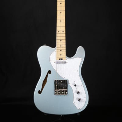 Aria Pro II TEG-TL Thinline Electric Guitar (Various Finishes)-Metallic Ice Blue for sale