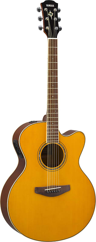 Yamaha CPX600 Vintage Tint Medium Jumbo Acoustic Electric Guitar image 1