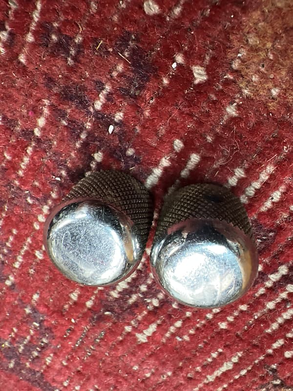 Fender Brass telecaster knobs 1952 Chrome Over Brass Reverb