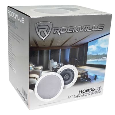 Rockville Home Stereo Receiver Amplifier+8) 6.5" Ceiling Speakers+6.5" Subwoofer image 12