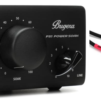 Bugera PS1 Passive 100-watt Power Attenuator  Bundle with Pro Co EG-10 Excellines Straight to Straight Instrument Cable - 10-foot image 1