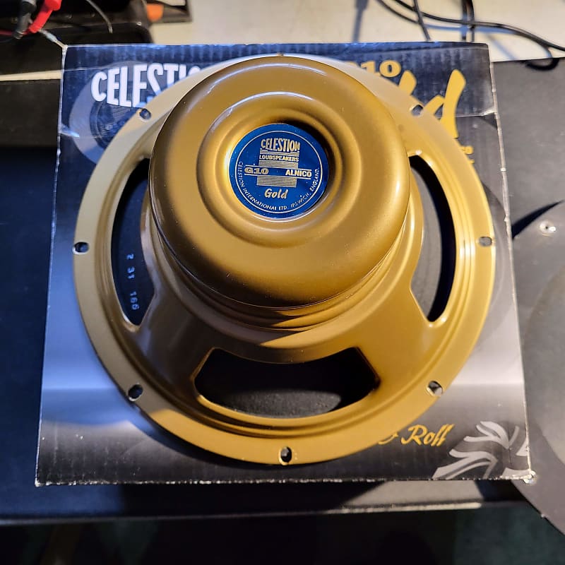 Celestion G10 Alnico Gold 10" Speaker 8 Ohm 40W WITH 12" to Reverb