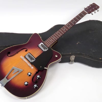 1962 Martin  F-65 Electric Guitar - Shaded Sunburst - DeArmond Pickups - Original Case image 2