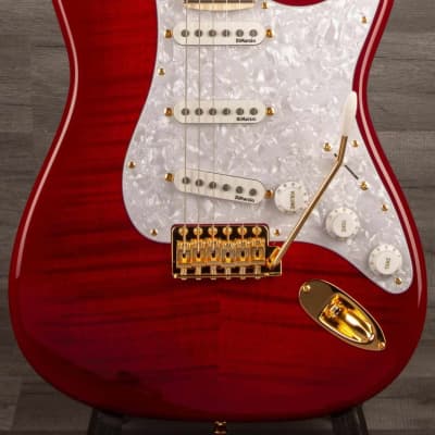 Fender  - Richie Kotzen Stratocaster®, Maple Fingerboard, Transparent Red Burst (Japanese) image 1