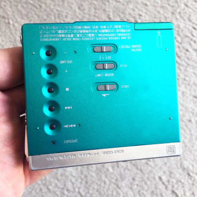 Sony MZ-E75 Walkman MiniDisc Player, Awesome Rare Green ! Working ! image 3