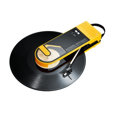 Audio-Technica AT-SB727 Sound Burger Portable Bluetooth Rechargeable Turntable (Yellow) Bundle with Samson MediaOne M30BT 3-Inch Powered Bluetooth Monitors (3 items) image 4