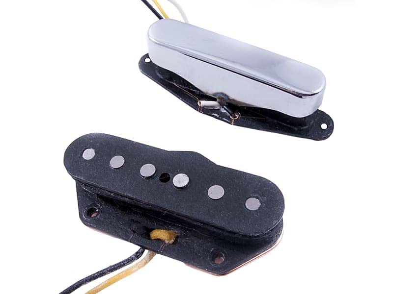 Fender Twisted Tele Pickups, Black/Chrome (2) image 1