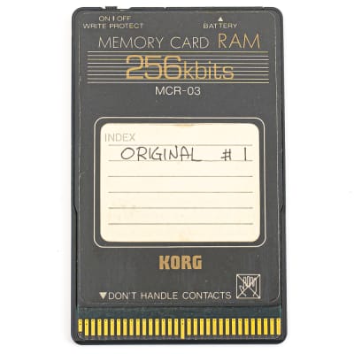 Korg MCR-03 Memory Card 256kbits 256 Kbits RAM with Plastic Case