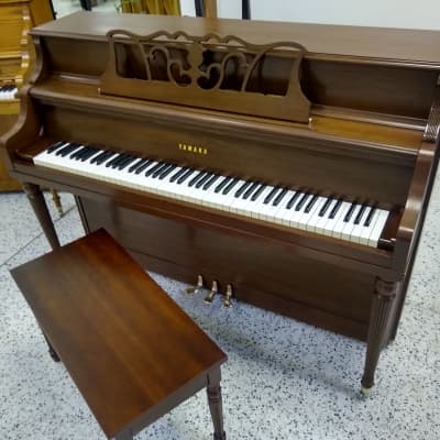 Yamaha Upright Walnut Satin Piano image 3