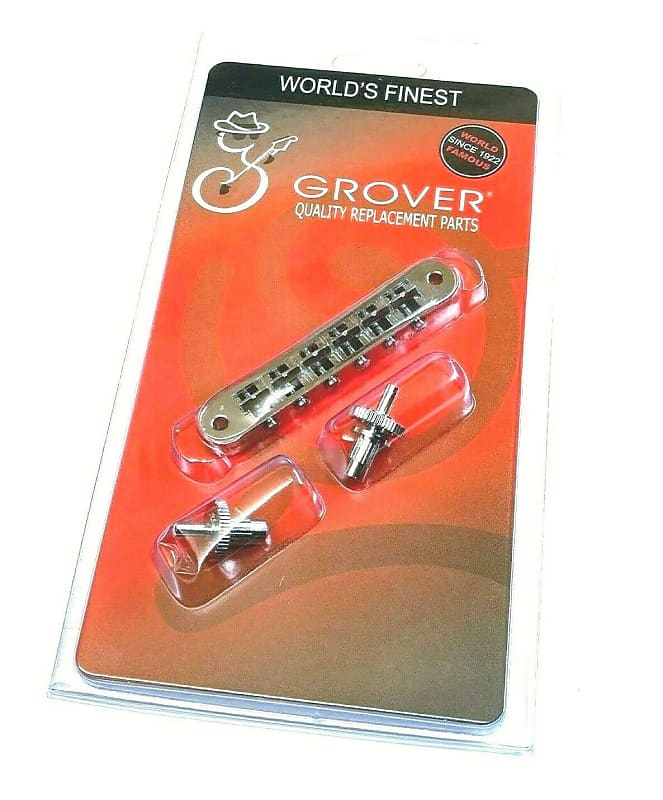 Grover Nickel Slotted Nashville Tune-O-Matic Bridge for USA Gibson Les Paul/SG/ES® 520N image 1