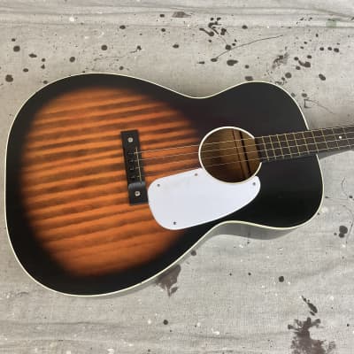 1965 Stella H-929 Tenor Acoustic Guitar Redburst Vintage 1960's w/Case & Extras image 13