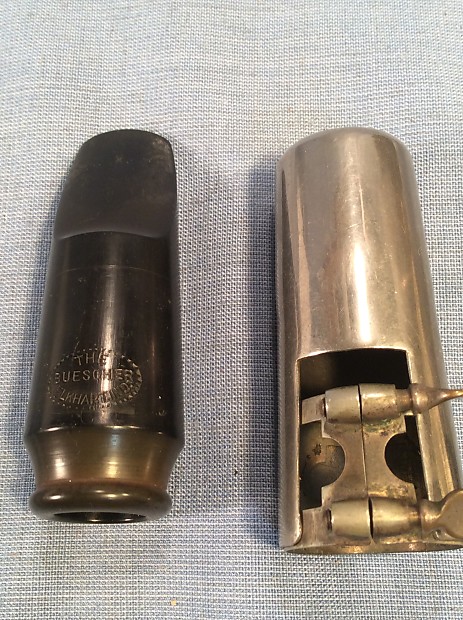 Buescher C Melody Saxophone Mouthpiece with Original Ligature and Cap - C  Melody Tenor Mouthpiece