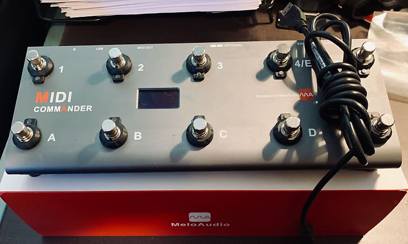 MeloAudio MIDI Commander Guitar Floor Multi-Effects Portable