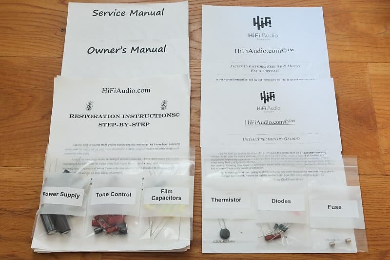 McIntosh MA230 restoration kit filter capacitor repair rebuild fix  			