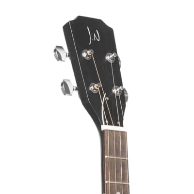 J.N. Guitars 4 String Cigar Box Acoustic Guitar w/ Gig Bag (CASK-FIRKCOAL) - Cask Coal image 3