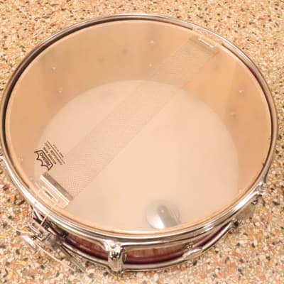 ZIM-GAR 5.5x14" Snare Drum Red Sparkle Vintage 1970's MIJ image 9
