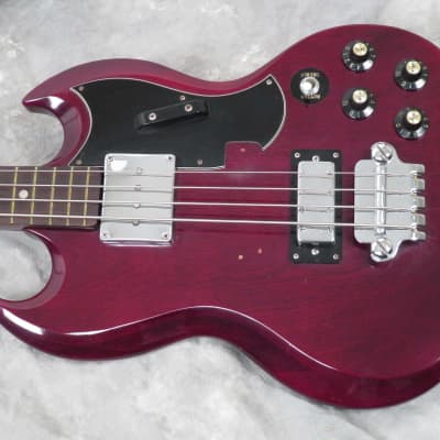 1970s Penco EB3 Gibson Style Bass - Cherry - MIJ Matsumoku EB-3- Original Case image 7