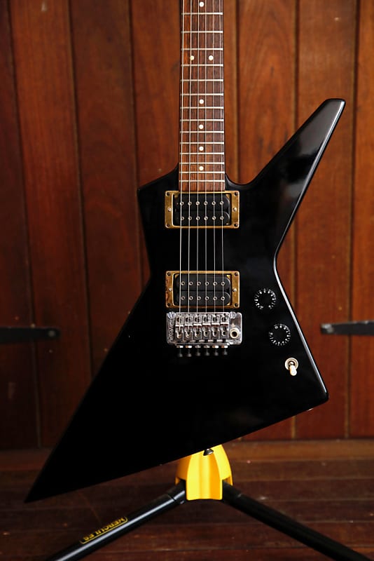 Fernandes BX-70 Explorer Short Scale Black Electric Guitar Vintage Pre-Owned image 1
