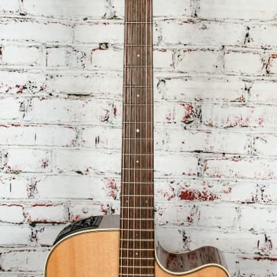 Takamine TAN16COV Dreadnought Acoustic-Electric Guitar, Natural w/ Original Case x0868 (USED) image 3