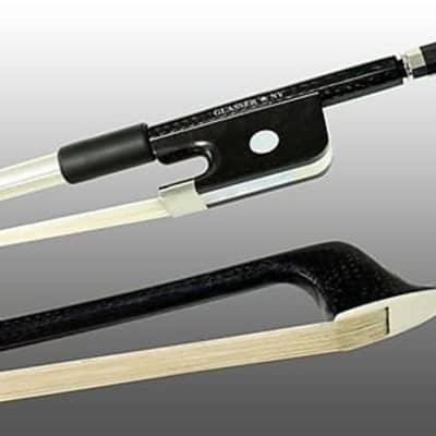 Glasser Braided Carbon Fiber Bass Bow - Round / Nickel / German Grip image 2