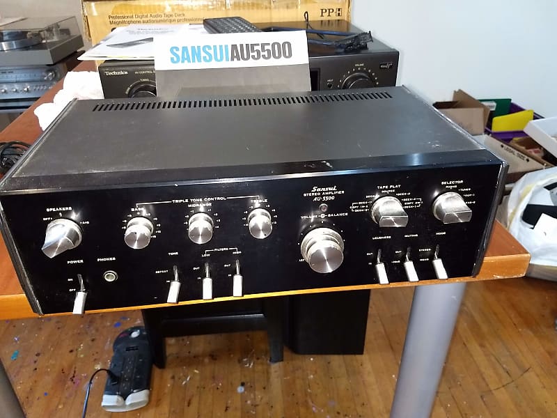 Sansui AU-5500 1975 Black | Reverb