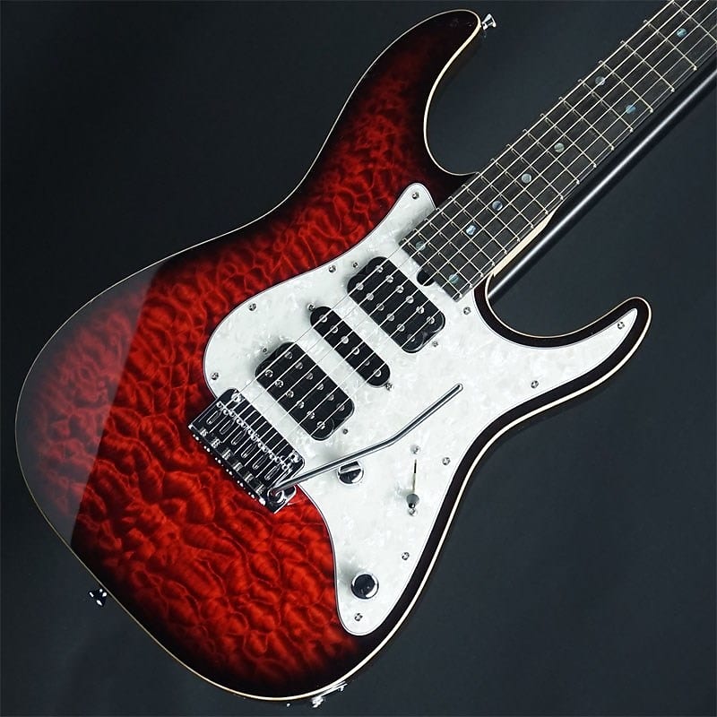 T's Guitars [USED] DST Classic Pro 24F 5A Quilt Top (Crimson Burst) [SN.031262] image 1