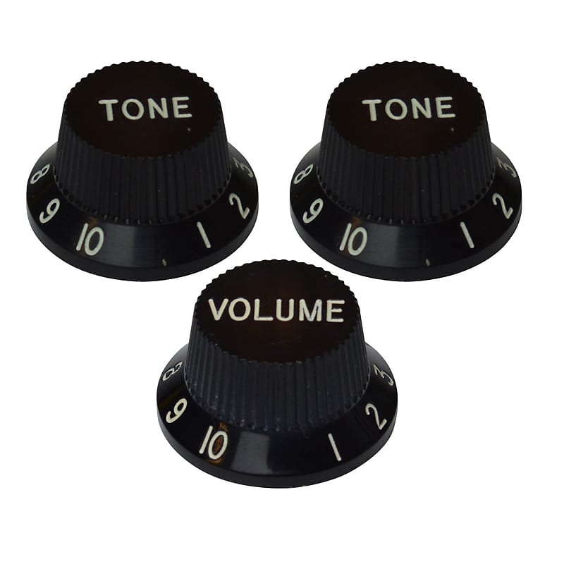 Stratocaster Compatible Volume & Tone Knobs To fit Reverb Canada