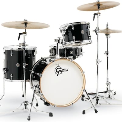 Gretsch Drums Catalina Club CT1-J484 4-piece Shell Pack with Snare Drum - Piano Black image 1