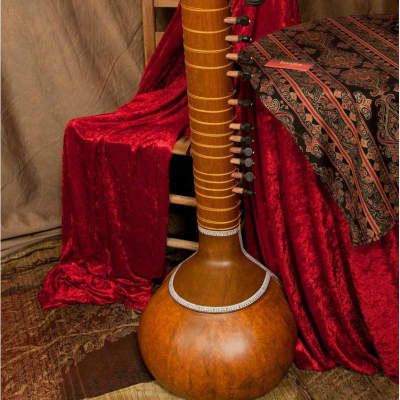 Includes: Authentic Full Size Single Toomba Standard Sitar, Case Cd Or Book + Snark Clip-On Tuner + Large Mizrab image 4