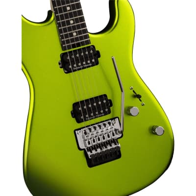 Charvel Pro-Mod San Dimas Style 1 HH FR E Electric Guitar, Lime Green Metallic image 11