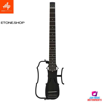 ALP DRA300 Electric Acoustic Guitar Foldable Headless Travel Body Silent Guitar 2022 Black for sale