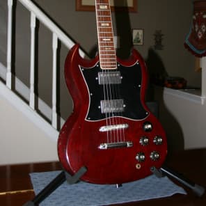 Greco SG Style Early 70's 1973-1976 Dark Red | Reverb