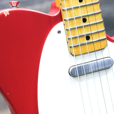 Nash Guitars T57 Dakota Red Medium Aging Finish Lollar Pickups Electric Guitar w/Case image 9