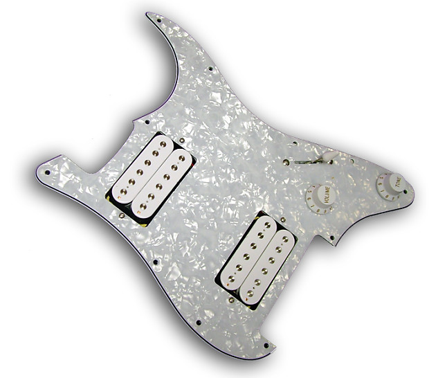 DragonFire Guitars Vintage Humbuckers loaded Strat Pearl Pickguard Floyd Rose cut
