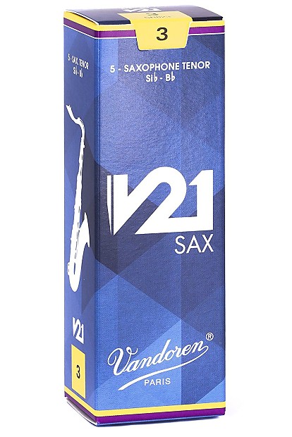Vandoren SR823 V21 Series Tenor Saxophone Reeds - Strength 3 (Box of 5) image 1