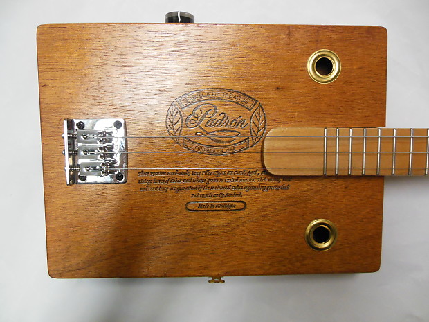 Cigar Box Guitar 3-String DIY Guitar Kit Tunable GDG with Pickup Connected  External Soundbox Classical Design for Blues Band Country Music Show Family  