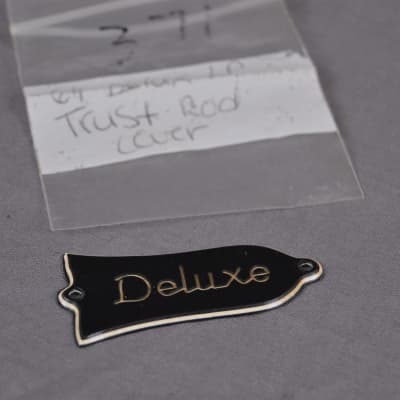 Gibson Gibson Deluxe truss rod cover. 1970's black image 3