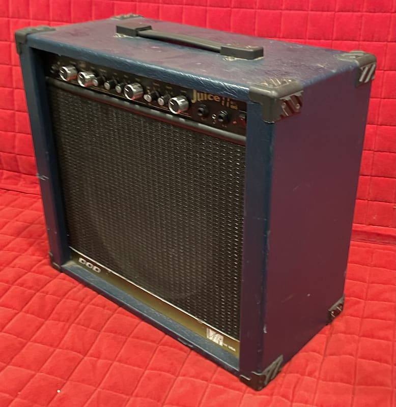 1997 DOD Juice It Solid State Amplifier w Chorus Reverb Distortion Blue  Tolex USA Made Amp