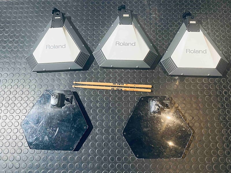 80s VINTAGE ELECTRONIC PAD DRUMS SET 3X ROLAND Reverb Deutschland