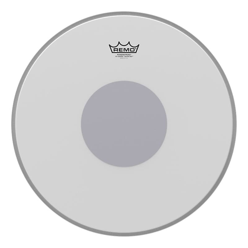 Remo Controlled Sound X Coated Black Dot Bass Drumhead - Bottom Black Dot 18" image 1