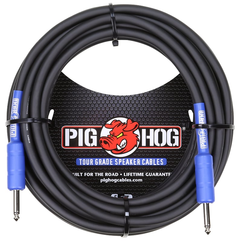 Pig Hog 50' 9.2mm Speaker Cable Black w/ 14 Gauge Wire PHSC50