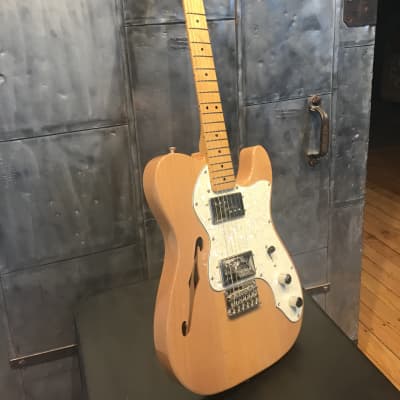 Fender Squire  Classic  Vibe ‘70’s Thinline Deluxe  (Guitar only NO CASE OR GIG BAG) 2017 Natural image 1
