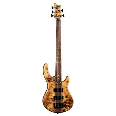 Dean Edge Select 5-String Burled Poplar Bass - Satin Natural image 2