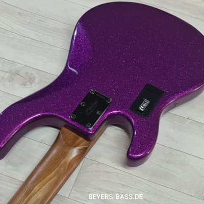 Sterling by Music Man StingRay Ray35 Roasted Maple, Purple Sparkle image 8
