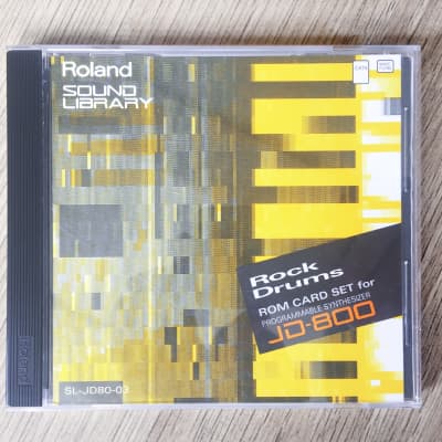 Roland JD-800 ROM card set Rock Drums 90's