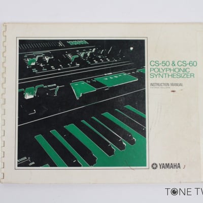 Yamaha CS50 CS60 Polyphonic Synthesizer Instruction Manual VINTAGE SYNTH DEALER