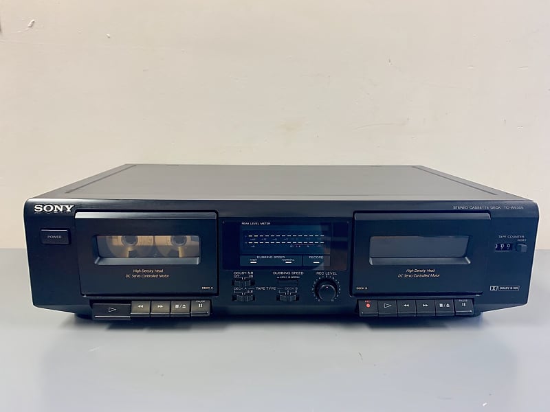 Sony TC-WE305 Double Cassette Deck * New Belts | Reverb