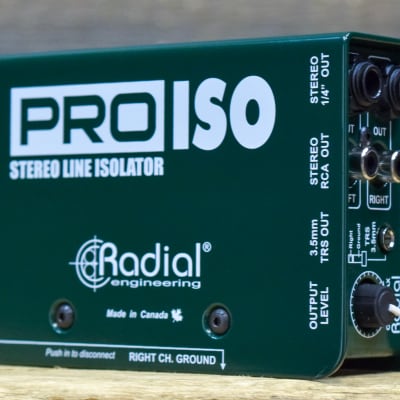 Radial Engineering Pro-Iso +4dB to -10dB Stereo XLR Line Converter and Isolator image 2