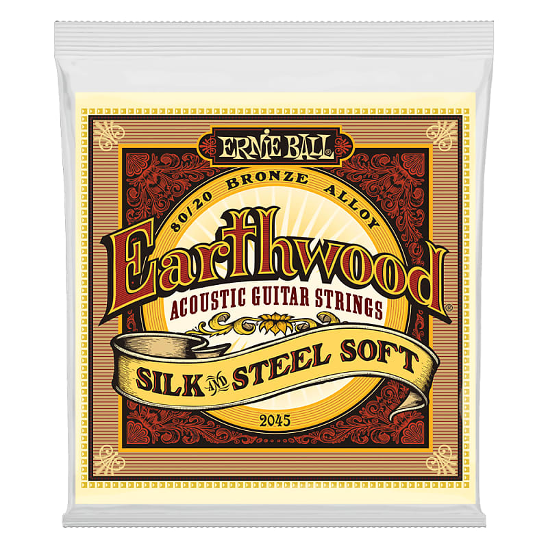 Ernie Ball Earthwood Silk and Steel Soft Acoustic Set, .011 - .052 image 1