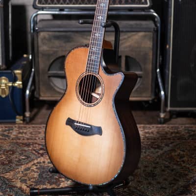 Taylor 912ce Builder's Edition Grand Concert Acoustic/Electric - Wild Honey Burst Top with Hardshell Case - Demo image 8